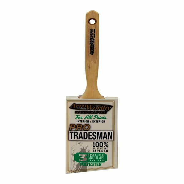 Defenseguard Pro Tradesman 3 in. Angle Polyester Blend Paint Brush DE3300597